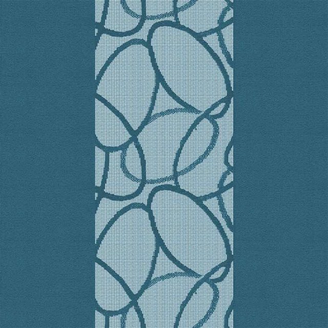 Oval Teal Vertex Blind